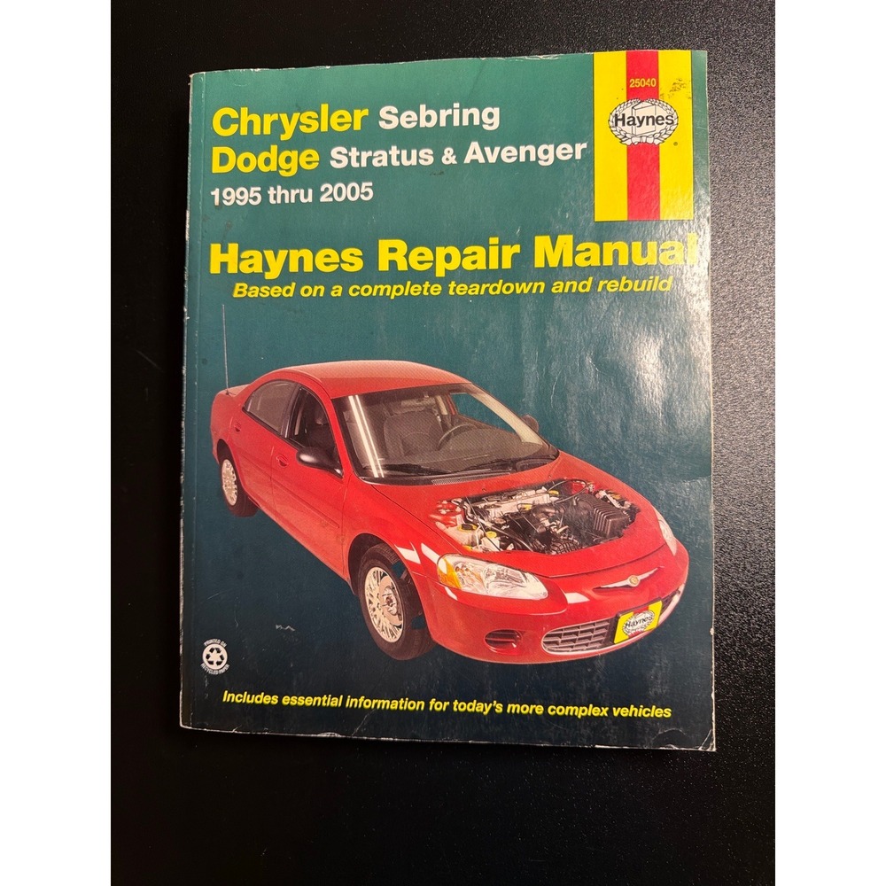 Haynes Repair Manual‎ Chrysler Sebring Dodge Stratus Avenger 1995-2005 #25040